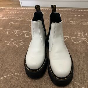 Dr Martens Smooth Leather Platform Chelsea Boots